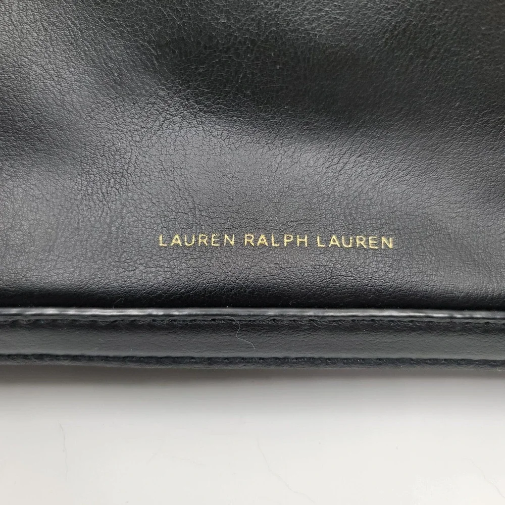 Lauren Ralph Lauren black leather